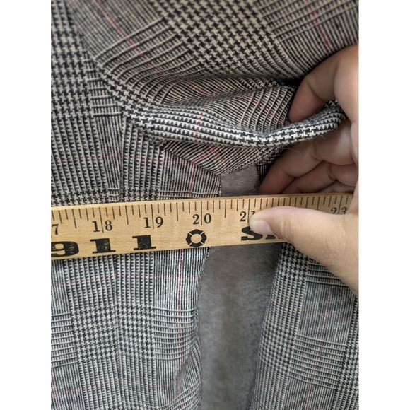 Vintage Wool Blazer Womens 12 Houndstooth Plaid Preppy Office Siren Made In USA‎ - Picture 5 of 8
